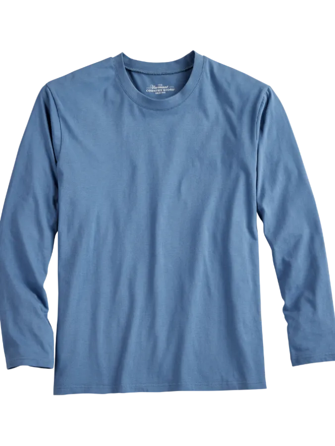 Men's Comfort Knit Long-Sleeve Sleep T-Shirt