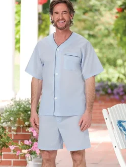Men's Cotton Batiste Short Pajamas