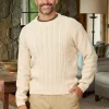 Men's Cotton Crewneck Pullover Sweater