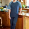 Men's Cotton Modal Knit Baseball Pajamas