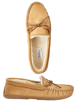 Men's Deerskin Indoor/Outdoor Sole Moccasins