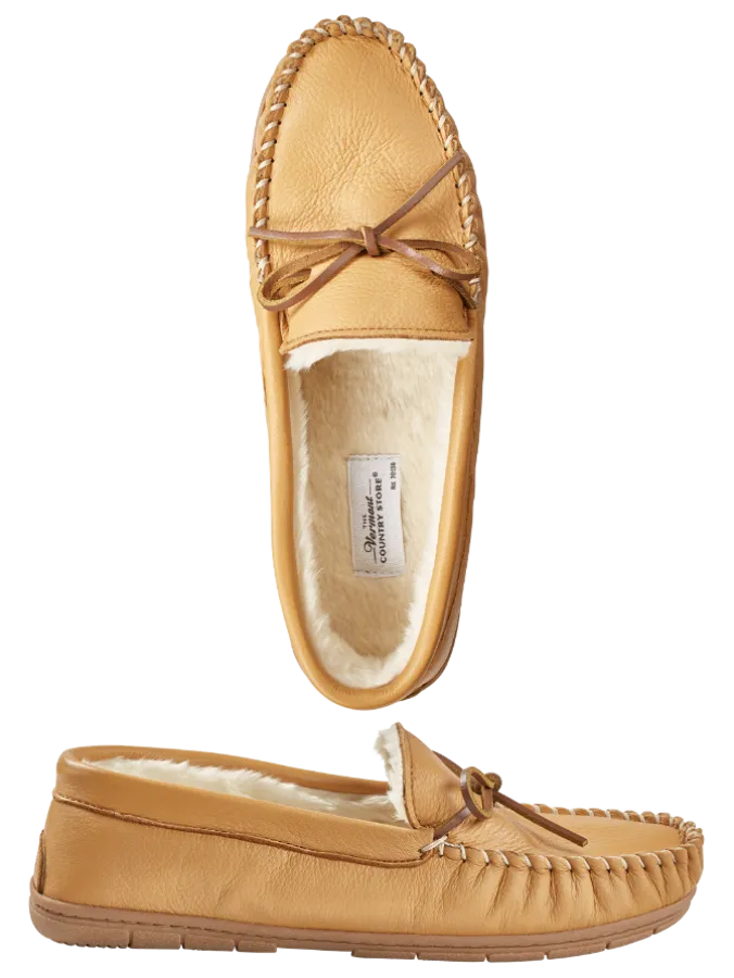 Men's Deerskin Indoor/Outdoor Sole Moccasins