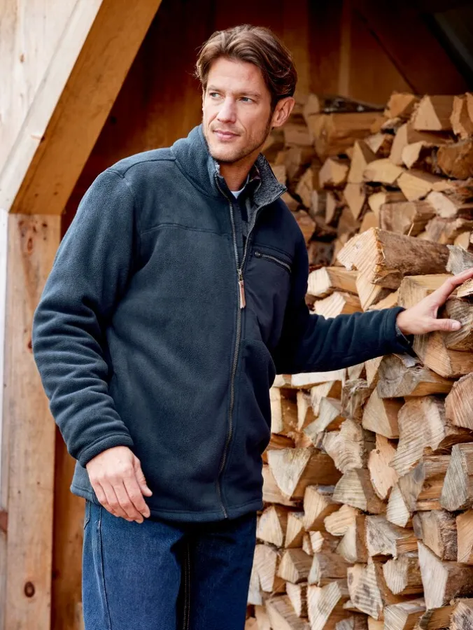Men's Double-Fleece Full-Zip Jacket