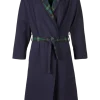 Men's Flannel-Lined Jersey Knit Wrap Robe