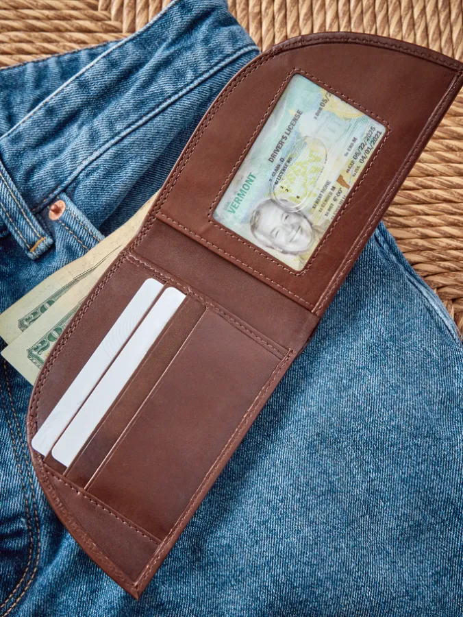 Men's Front-Pocket Leather Wallet