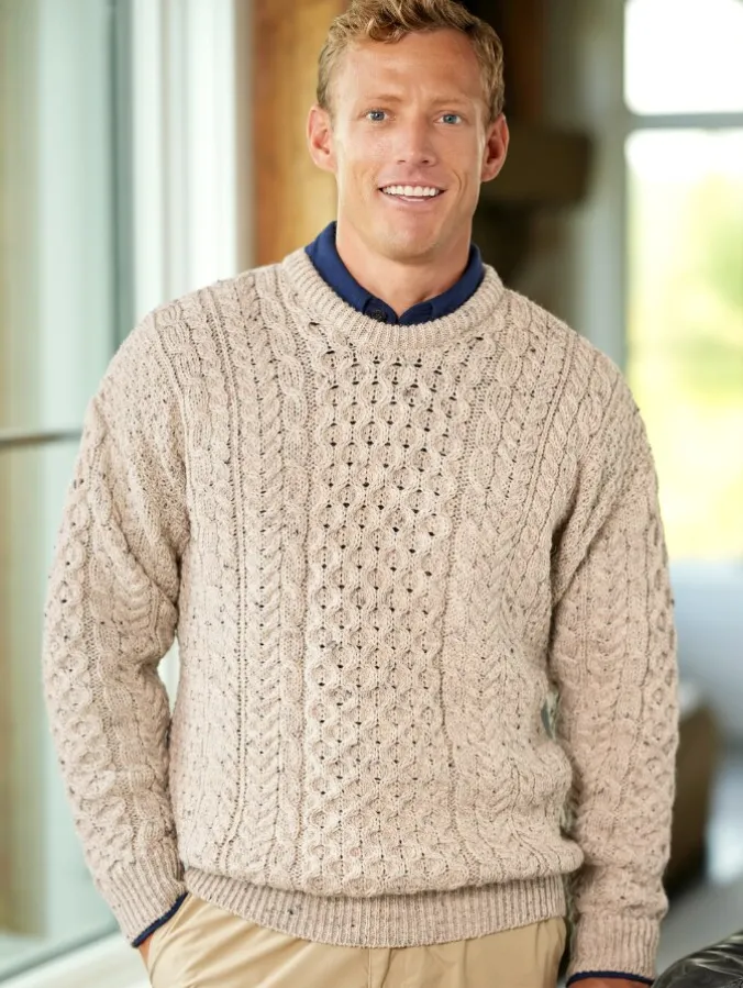 Men's Irish Wool Crewneck Sweater