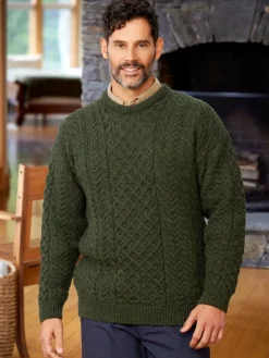 Men's Irish Wool Crewneck Sweater