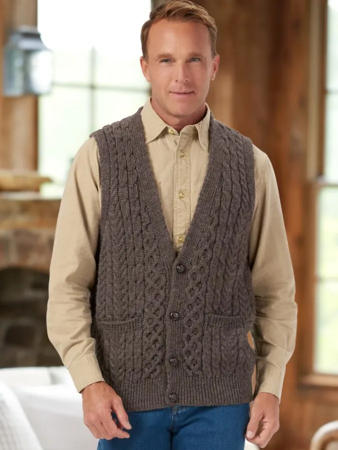 Men's Irish Wool Timeless Sweater Vest