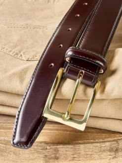 Men's Leather Chino Belt