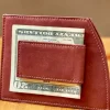 Men's Leather Front-Pocket RFID-Blocking Money Clip