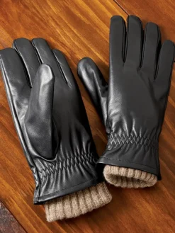 Men's Leather 3-in-1 Lined Gloves