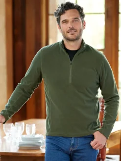 Men's Lightweight Microfleece Half-Zip Pullover