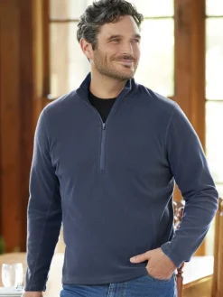 Men's Lightweight Microfleece Half-Zip Pullover