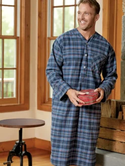 Men's Orton Family Plaid Portuguese Flannel Nightshirt