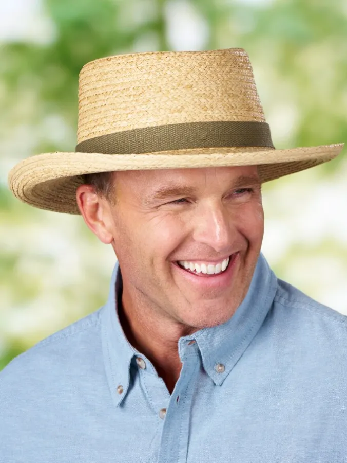 Men's Packable Straw Sun Hat