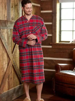 Men's Portuguese Cotton Flannel 47 Inch Nightshirt