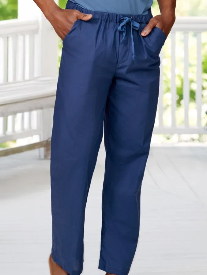 Men's Portuguese Cotton Percale Pajama Pants