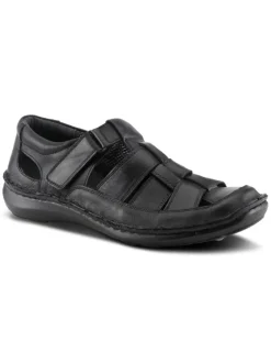 Men's Spring Step Closed-Back Leather Fisherman Sandals