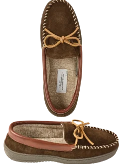 Men's Two-Tone Suede Moccasin
