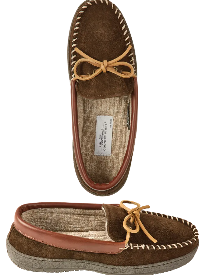 Men's Two-Tone Suede Moccasin