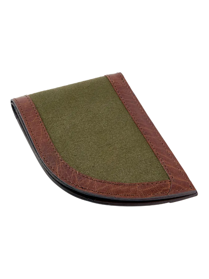 Men's Waxed-Canvas Front-Pocket Wallet