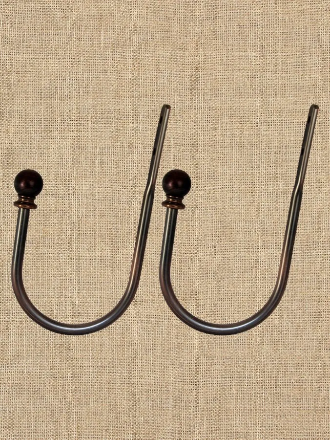 Metal Curtain Holdback, Set of 2