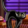 Midnight the Black Halloween Cat Ceramic Decoration