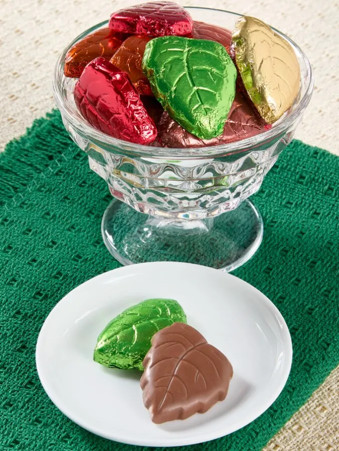 Milk Chocolate Foiled Leaves, 10 Ounce Bag
