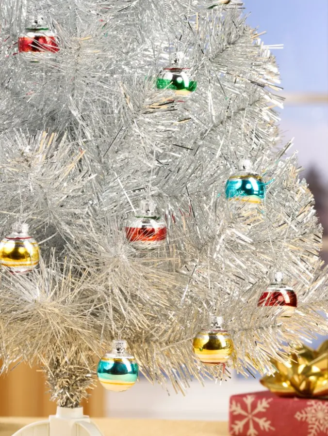 Mini Blown-Glass Christmas Ornaments, Set of 17