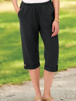 M.MAC® Cotton Knit Capri Pants