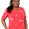 M.MAC Rock Fish Oversized Cotton Knit Tunic Top