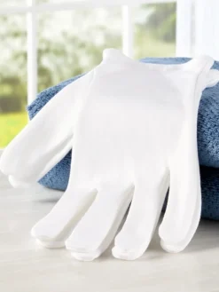 Moisturizing Cotton Sleeping Gloves, 3 Pairs