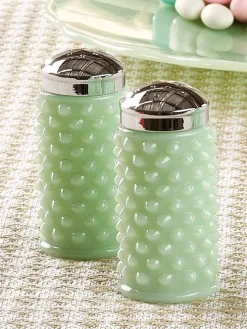 Mosser Fenton Hobnail Jadeite Salt and Pepper Shaker Set