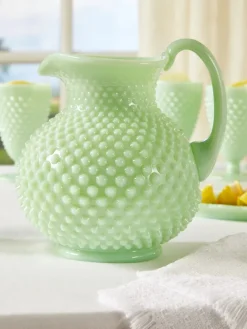 Mosser Fenton Hobnail Pitcher