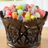 Mosser Glass Diamond Crown Candy Dish