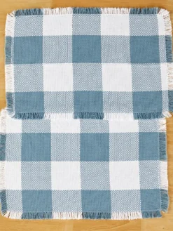 Mountain Weavers Buffalo Check Weave Cotton Placemat, Set of 2