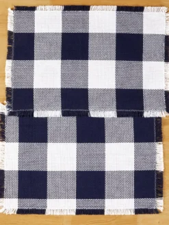 Mountain Weavers Buffalo Check Weave Cotton Placemat, Set of 2