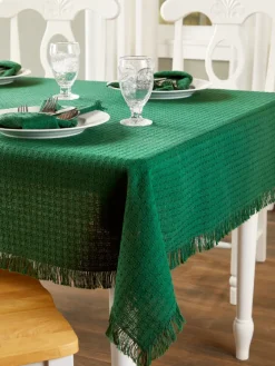 Mountain Weavers Christmas Cotton Tablecloth