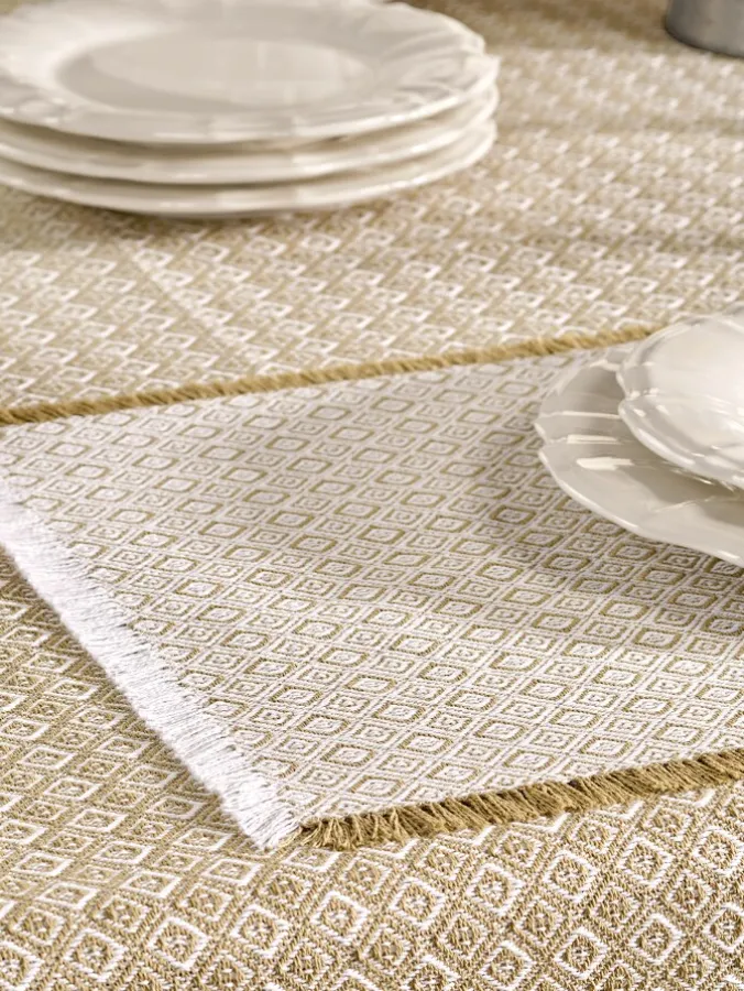 Mountain Weavers Diamond Mountain Weave Cotton Placemat, Set of 2