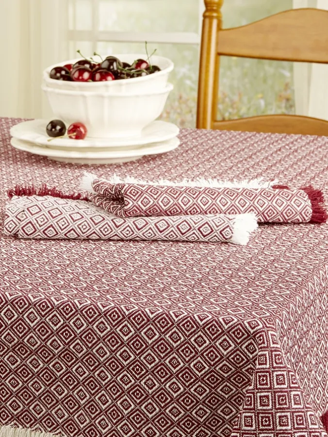 Mountain Weavers Diamond Weave Cotton Napkin, Set of 2
