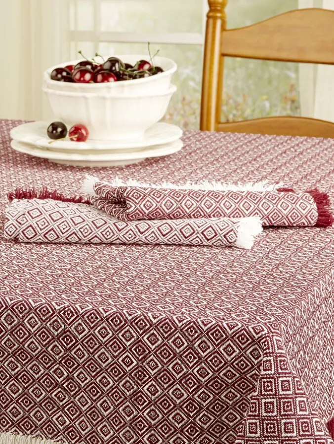 Mountain Weavers Diamond Weave Cotton Napkin, Set of 2