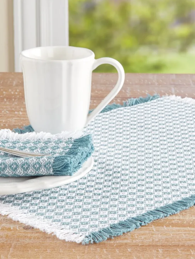 Mountain Weavers Dorset Weave Cotton Placemat, Set of 2