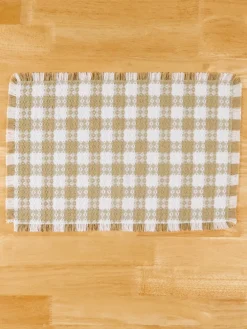 Mountain Weavers Farmhouse Weave Cotton Placemat, Set of 2