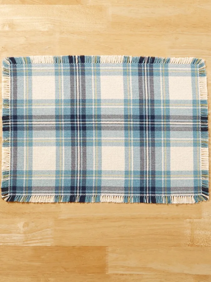 Mountain Weavers Hartland Plaid Cotton Placemat, Set of 2