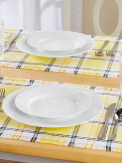 Mountain Weavers Hartland Plaid Cotton Placemat, Set of 2