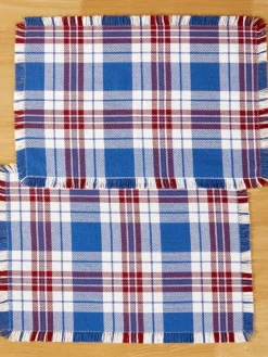 Mountain Weavers Hartland Plaid Cotton Placemat, Set of 2