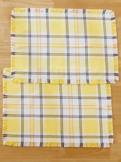 Mountain Weavers Hartland Plaid Cotton Placemat, Set of 2