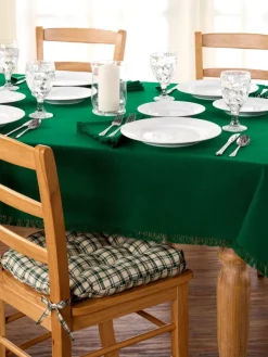 Mountain Weavers Hartland Solid Color Cotton Tablecloth