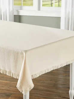Mountain Weavers Hartland Solid Color Cotton Tablecloth