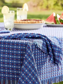 Mountain Weavers Original Mountain Weave Patriotic Cotton Napkin, Set of 2